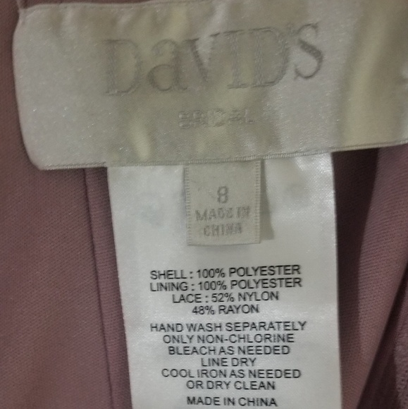 David's Bridal One Shoulder Dress - Picture 4 of 4